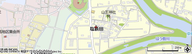 静岡県磐田市塩新田191周辺の地図