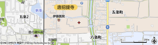 奈良県奈良市五条町10周辺の地図