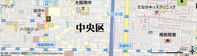 大阪府大阪市中央区島之内1丁目4周辺の地図