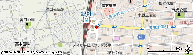 総社駅周辺の地図