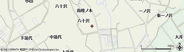 愛知県豊橋市杉山町（東椎ノ木）周辺の地図