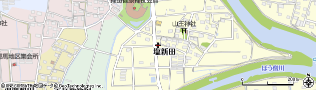 静岡県磐田市塩新田193周辺の地図