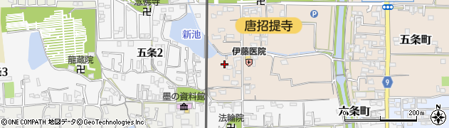 奈良県奈良市五条町17周辺の地図
