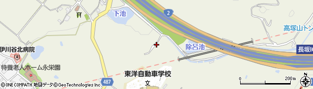 兵庫県神戸市西区伊川谷町（長坂）周辺の地図