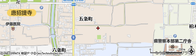 奈良県奈良市五条町144周辺の地図