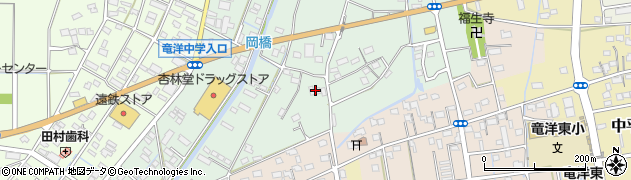 静岡県磐田市岡5周辺の地図