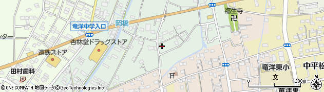 静岡県磐田市岡6周辺の地図