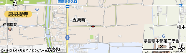 奈良県奈良市五条町142周辺の地図