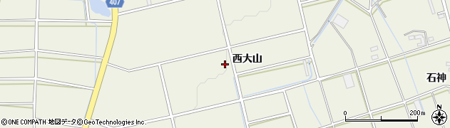 愛知県豊橋市高塚町（西大山）周辺の地図