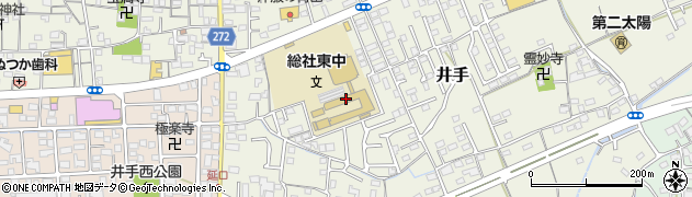 総社市立総社東中学校周辺の地図