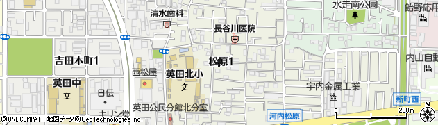 大阪府東大阪市松原周辺の地図