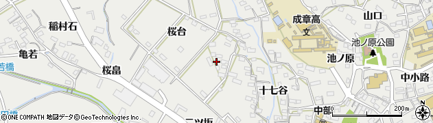 愛知県田原市田原町十七谷126周辺の地図