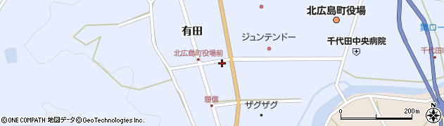 広島県山県郡北広島町有田1658周辺の地図