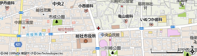 トマト銀行総社支店周辺の地図