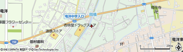 静岡県磐田市岡972周辺の地図