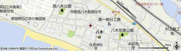 兵庫県明石市大久保町（八木）周辺の地図