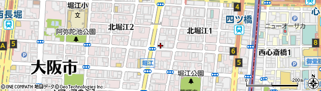 ゴルフパートナー堀江店周辺の地図