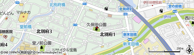 久保田公園周辺の地図
