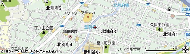 兵庫県神戸市西区北別府周辺の地図