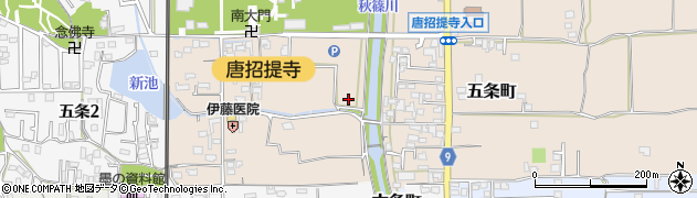 奈良県奈良市五条町12周辺の地図