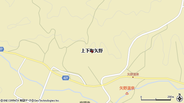 〒729-3423 広島県府中市上下町矢野の地図