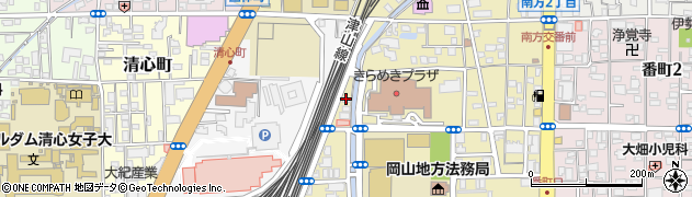 岡山県土地家屋調査士会周辺の地図