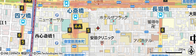 カメラのナニワ　心斎橋本店周辺の地図