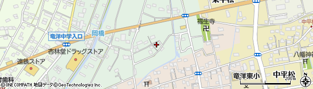 静岡県磐田市岡35周辺の地図