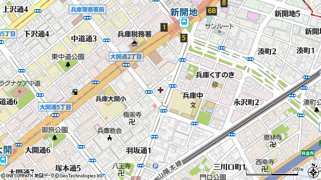 〒652-0804 兵庫県神戸市兵庫区塚本通の地図
