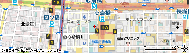 ホテル日航大阪 フランス料理 レ セレブリテ周辺の地図