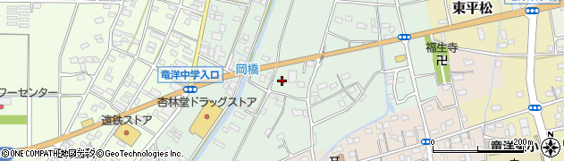 静岡県磐田市岡537周辺の地図