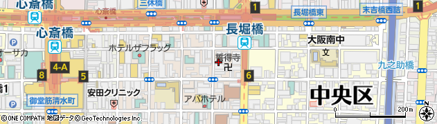 大阪府大阪市中央区東心斎橋1丁目3-21周辺の地図