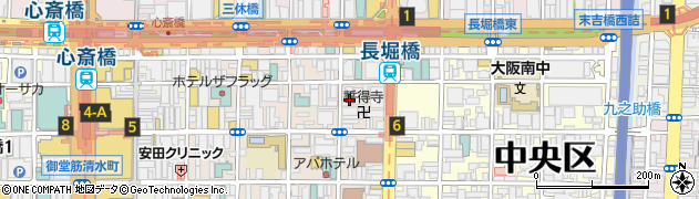 大阪府大阪市中央区東心斎橋1丁目3-22周辺の地図