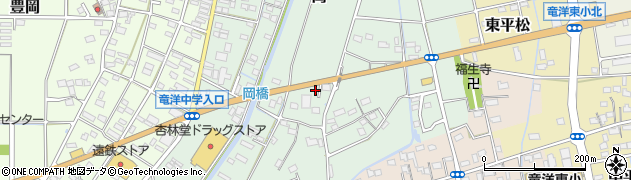 静岡県磐田市岡114周辺の地図