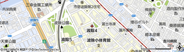 大阪府大阪市港区波除4丁目周辺の地図
