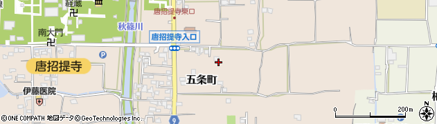 奈良県奈良市五条町192周辺の地図