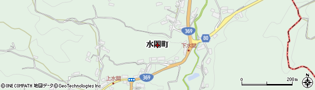 奈良県奈良市水間町周辺の地図