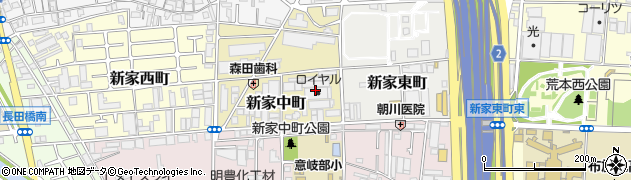 株式会社ロイヤル　新家総合センター周辺の地図