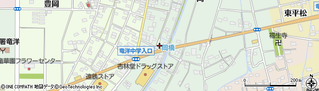 静岡県磐田市岡891周辺の地図