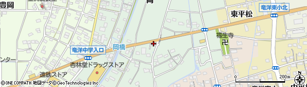 静岡県磐田市岡116周辺の地図