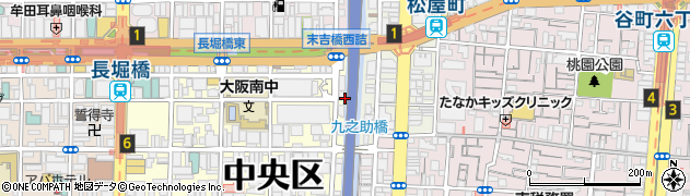 大阪府大阪市中央区島之内1丁目1周辺の地図