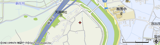 岡山県岡山市北区津寺周辺の地図