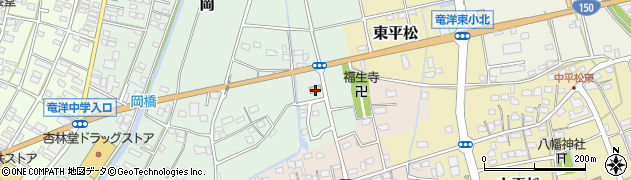 静岡県磐田市岡41周辺の地図