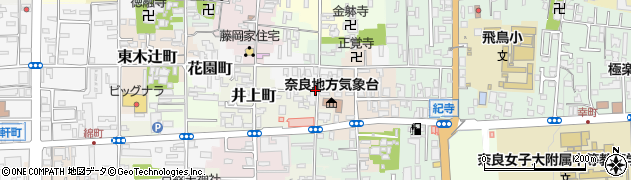 奈良県奈良市川之上突抜町周辺の地図