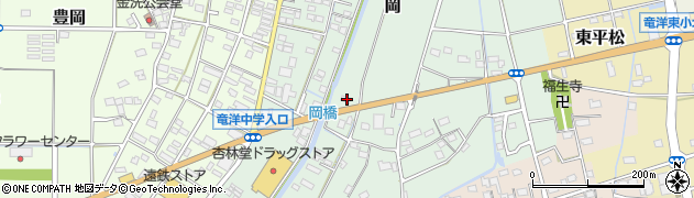 静岡県磐田市岡122周辺の地図