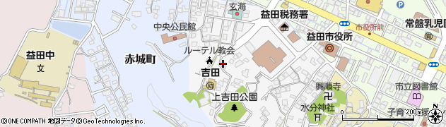 島根県益田市元町周辺の地図