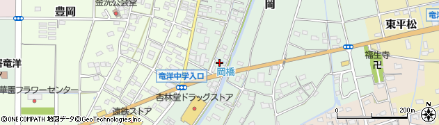 静岡県磐田市岡890周辺の地図