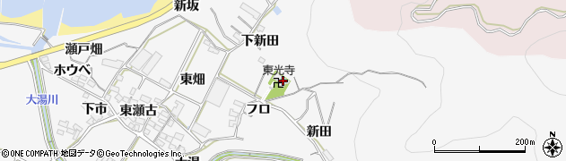 愛知県田原市仁崎町（新田）周辺の地図