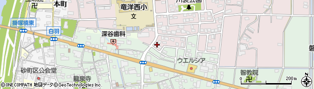 静岡県磐田市川袋2000-1周辺の地図