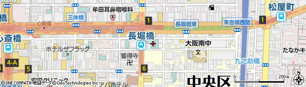 大阪府大阪市中央区島之内1丁目19周辺の地図